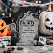 Tombstone Graveyard Halloween Party Invitation