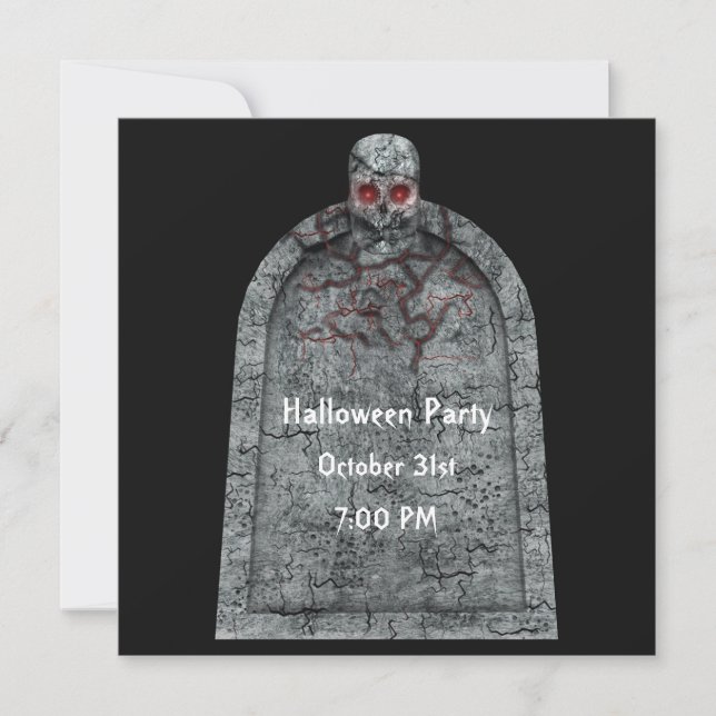 Tombstone - Halloween Party Invitation (Front)