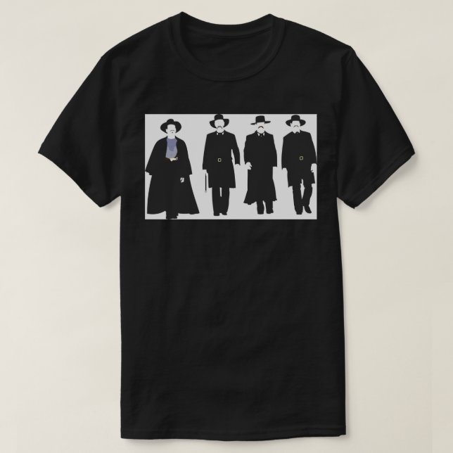 Tombstone Justice is Coming Framed Art Print T-Shirt (Design Front)