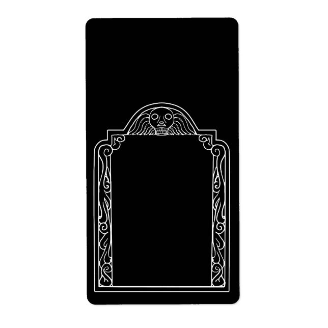 Tombstone Label (Front)
