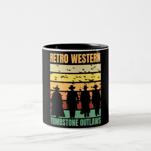 Tombstone Outlaws Retro coffee mugs