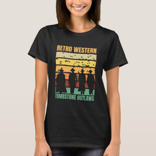 Tombstone Outlaws Retro T_Shirt 