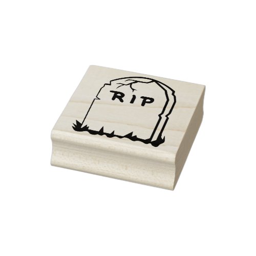 Tombstone Rubber Stamp