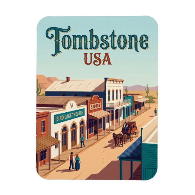 Tombstone USA Magnet (Vertical)