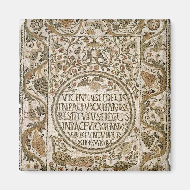 Tombstone with an epitaph magnet (Front)