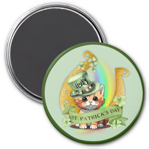 Tomcat Happy St Patricks Day Magnet