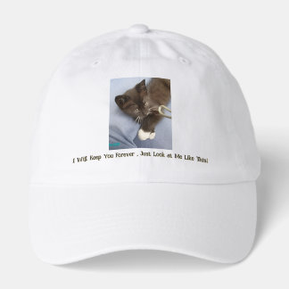 Tomcat Photo, Funny Text, Hat