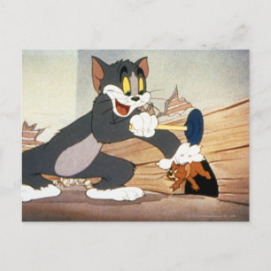 Tome And Jerry Plunger Postcard
