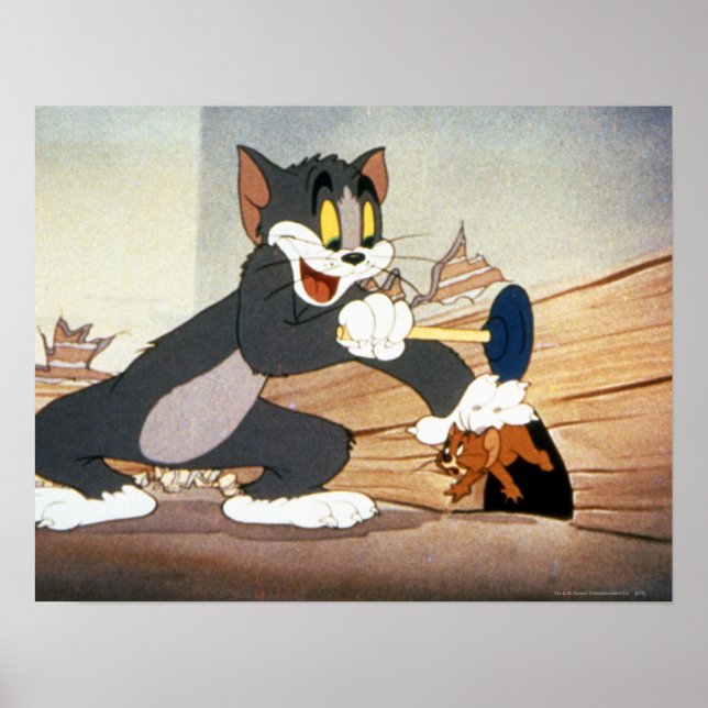 Tome And Jerry Plunger Poster (Front)