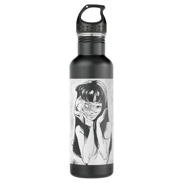 Tomie (Changeable background!) Junji Ito Classic Stainless Steel Water Bottle (Front)