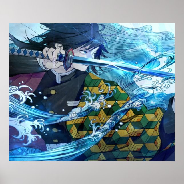 tomioka giyuu demon slayer poster (Front)
