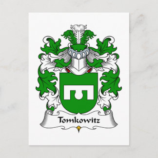 Tomkowitz Family Crest Postcard