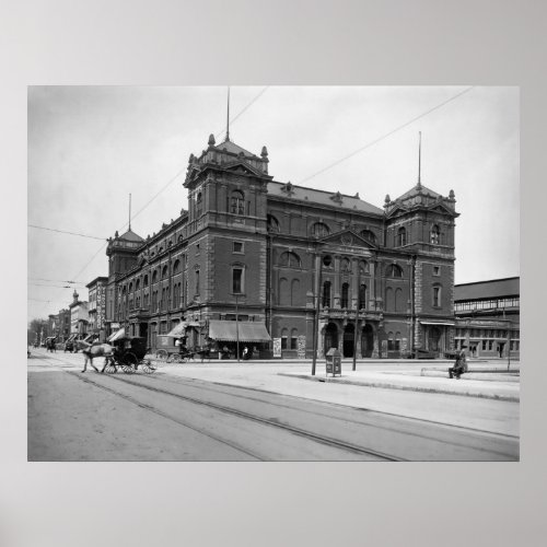 Tomlinson Hall Indianapolis Indiana 1904 Poster