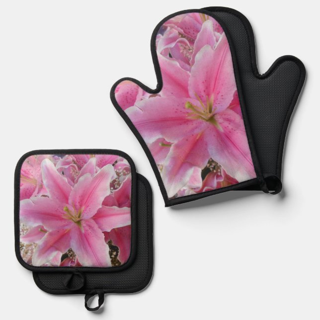 Tommasina Oven Mitt & Pot Holder Set (Front/Back)