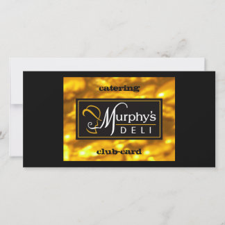 tommodex 2012 murphy's deli catering club card