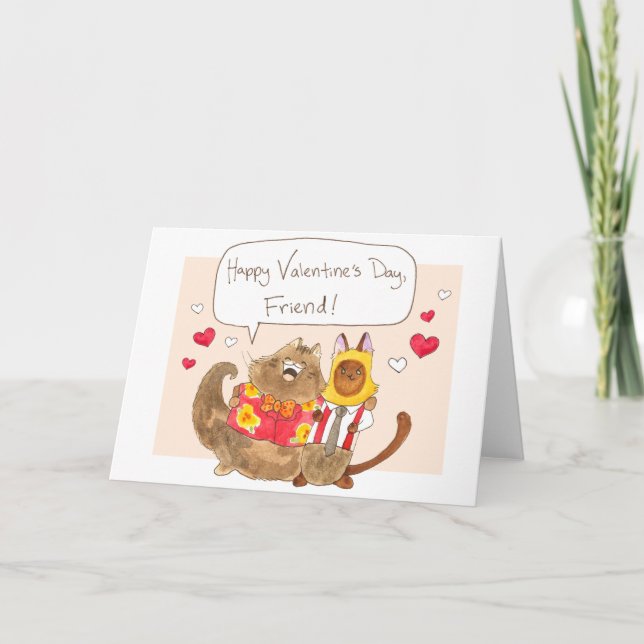 Tommy and Elvis valentine Holiday Card (Front)