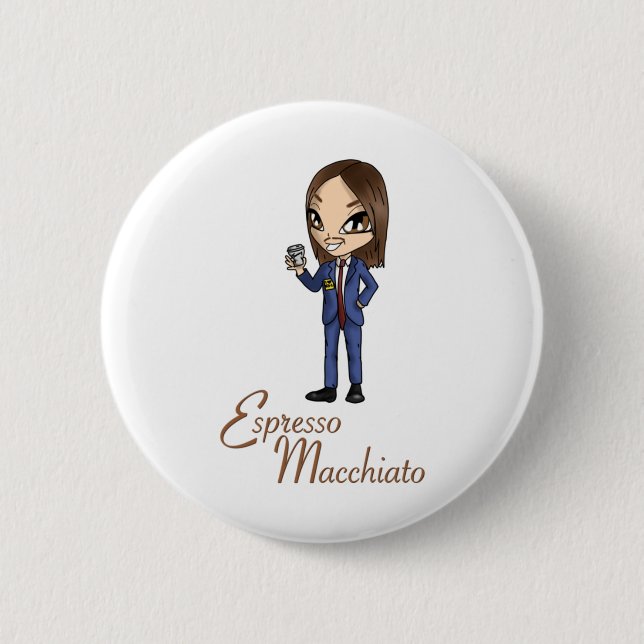 Tommy Cash Espresso Macchiato Eurovision 2025 Esto Button (Front)