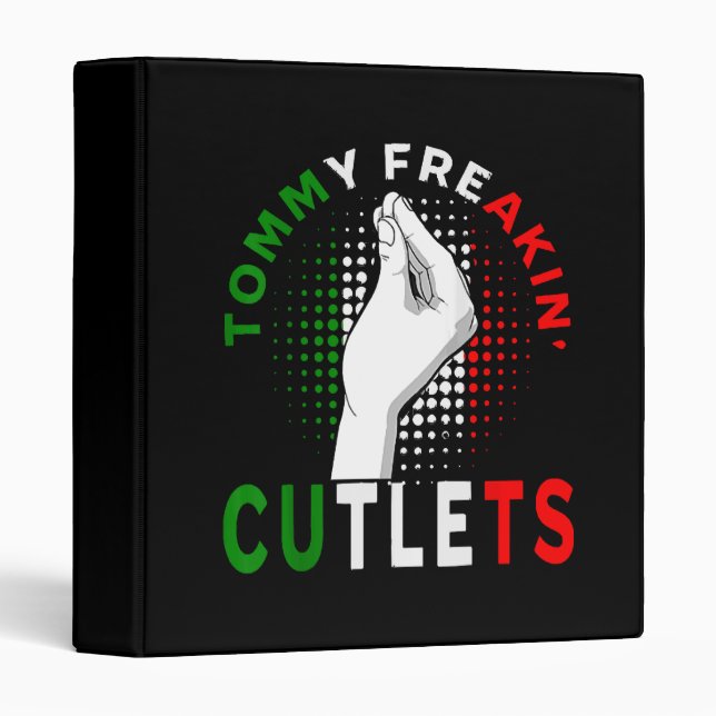 Tommy Cutlets 3 Ring Binder (Front/Spine)