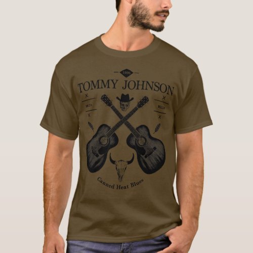 TOMMY JOHNSON Acoustic Guitar Logo T_Shirt