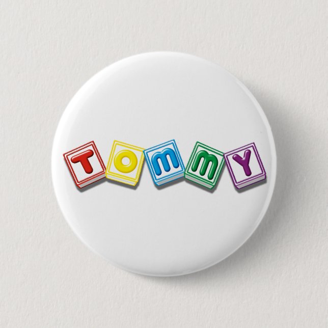 Tommy Pinback Button (Front)
