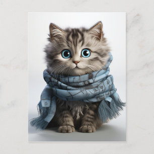 Tommy, the fluffiest Tabby Cat Postcard