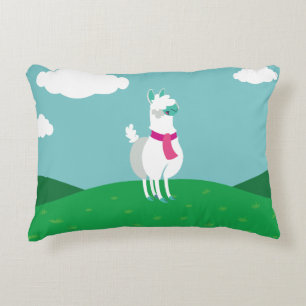 Tommy the Llama Accent Pillow