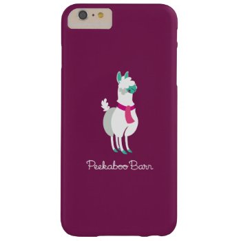 Tommy The Llama Barely There Iphone 6 Plus Case by peekaboobarn at Zazzle