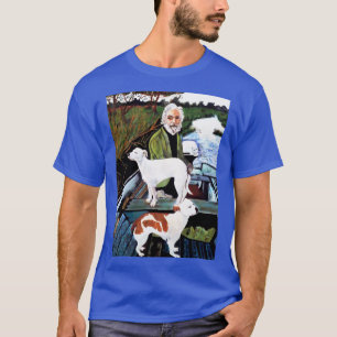 Tommys Mom Painting Good Fellas Old Man with Dogs T-Shirt