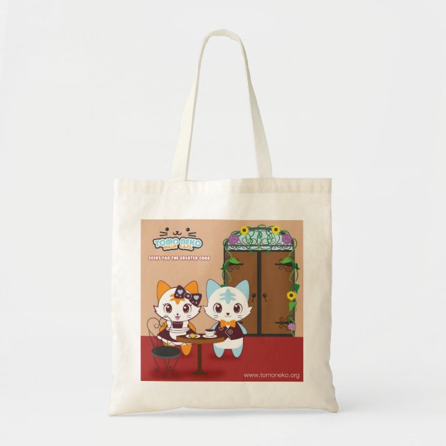 Tomo Neko Café Tote Bag (Front)