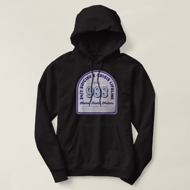 Tomorrow 988 Needs You National Suicide Prevention Hoodie (Design Front)