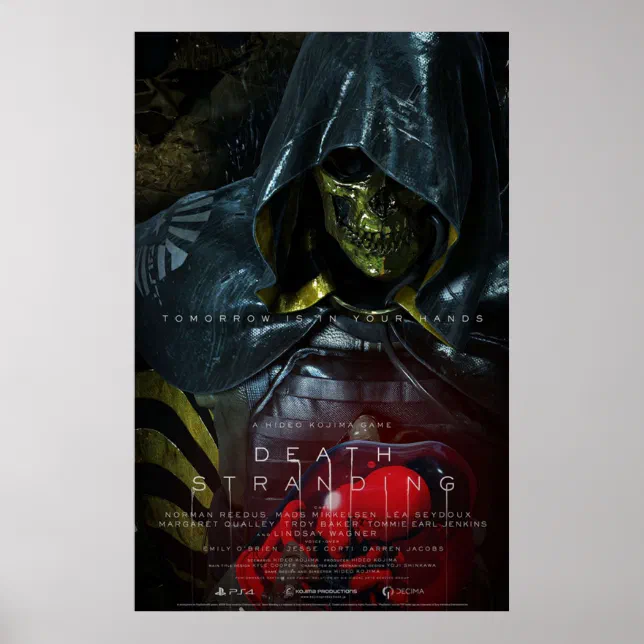 Tomorrow Is In Your Hand Higgs Death Stranding Poster | Zazzle