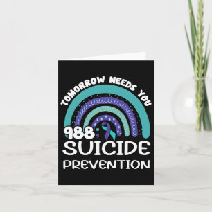 Tomorrow Needs You Rainbow Suicide Prevention Awar Card
