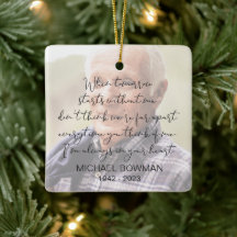 Tomorrow Starts Without Me Square Ceramic Ornament