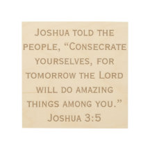 Tomorrow The Lord Will Do Amazing Things Among You