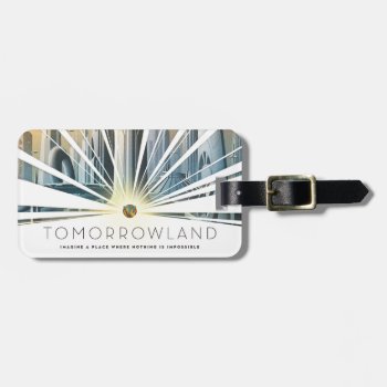 Tomorrowland City Poster Luggage Tag by OtherDisneyBrands at Zazzle