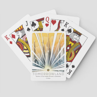 Tomorrowland City Poster Poker Cards