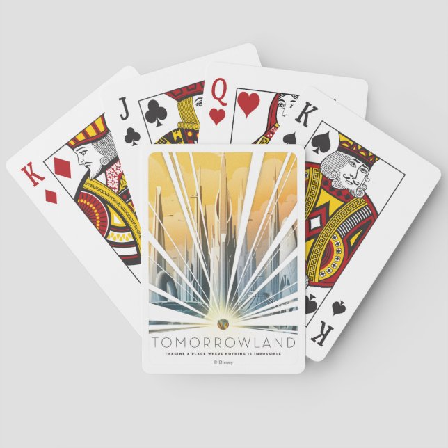 Tomorrowland City Poster Poker Cards (Back)