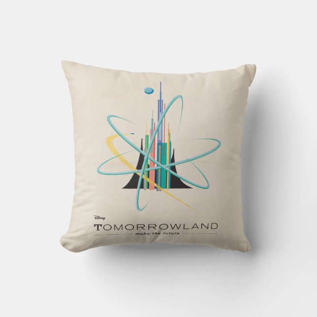 Tomorrowland: Make The Future Throw Pillow (Front)