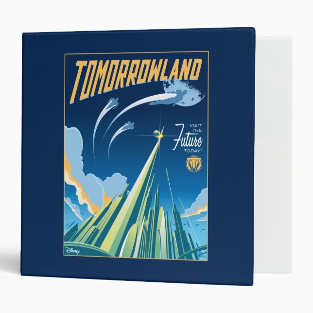Tomorrowland: Visit The Future Today 3 Ring Binder (Front/Inside)