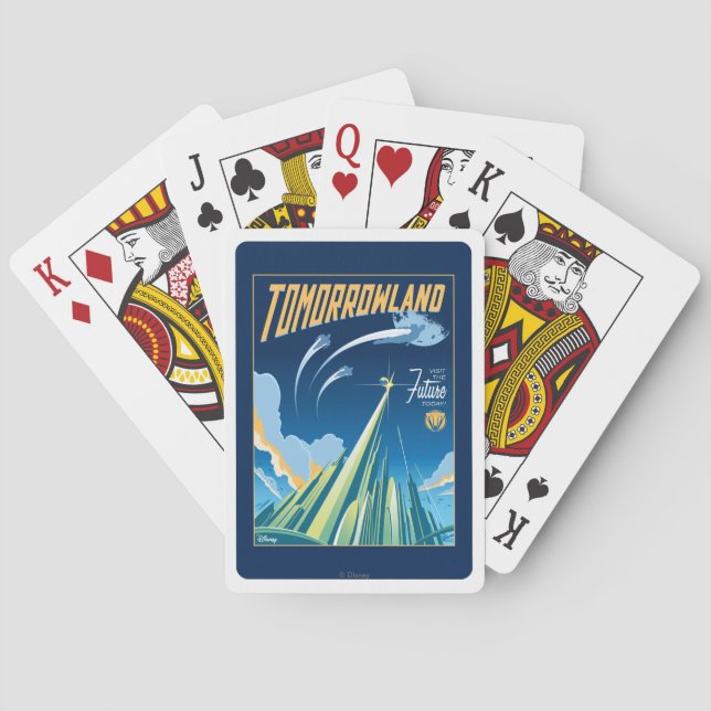 Tomorrowland: Visit The Future Today Poker Cards (Back)