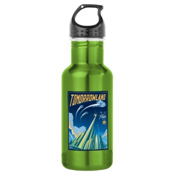 Tomorrowland: Visit The Future Today Water Bottle by OtherDisneyBrands at Zazzle