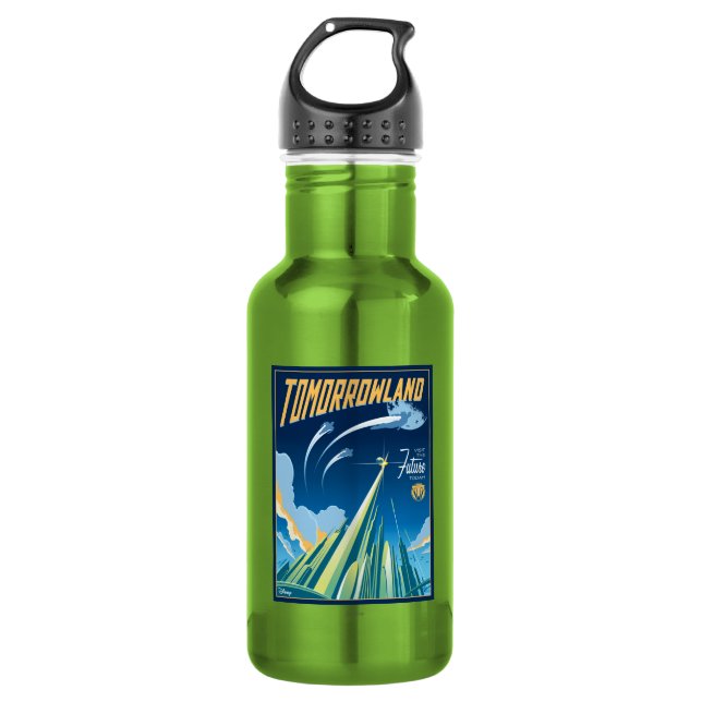 Tomorrowland: Visit The Future Today Water Bottle (Front)