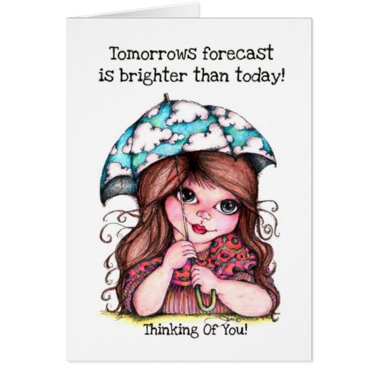 Tomorrows Forecast Is Brighter Than Today! Cards (Front)