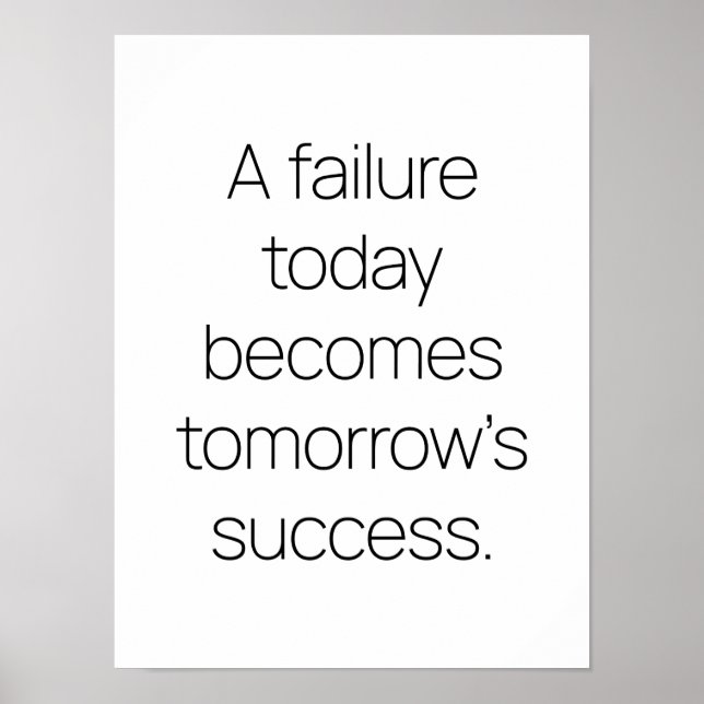 Tomorrow's Success Poster (Front)