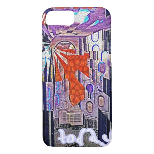 Tomorrows Way Today Retro Future Art iPhone 87 Case