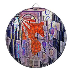 Tomorrow's Way Today Retro Future Art Dart Board