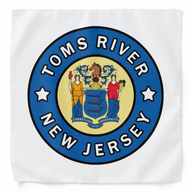 Toms River New Jersey Bandana (Front)