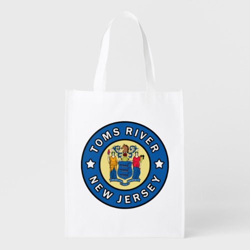 Toms River New Jersey Grocery Bag