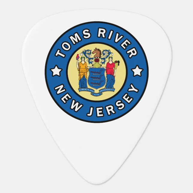 Toms River New Jersey Guitar Pick (Front)