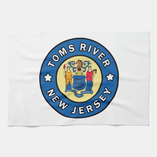 Toms River New Jersey Kitchen Towel (Horizontal)